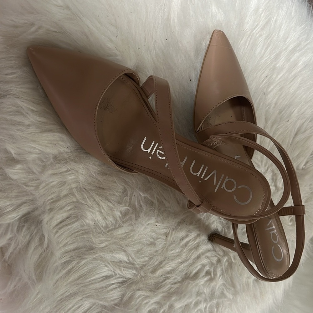 Calvin Klein Women's Tan Heels